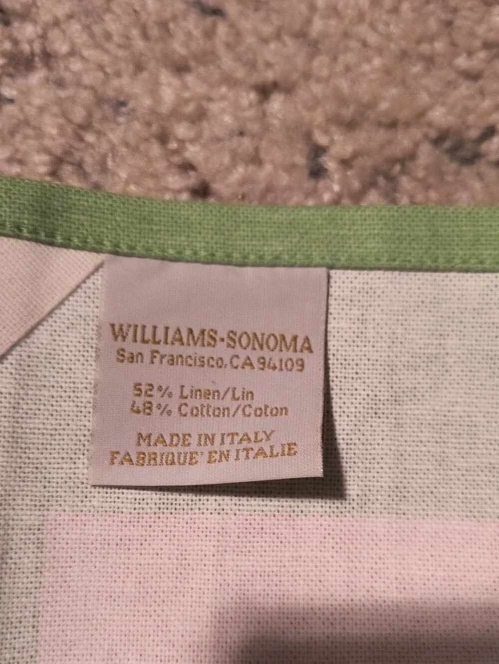 Williams Sonoma Easter Bunny Kitchen Towel Set of 2 Spring Vintage Discontinued